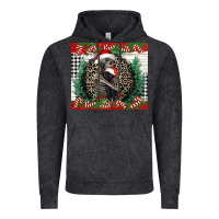 Vintage Black Merry Christmas skeleton Vintage Hoodie - NancyCooperArtShop