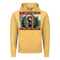 Vintage Mustard Merry Christmas skeleton Vintage Hoodie - NancyCooperArtShop