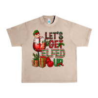 French Oak Let's Get Elfed Up Christmas Urban Heavy Tee - BundleAndBundleShop