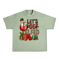 Oil Green Let's Get Elfed Up Christmas Urban Heavy Tee - BundleAndBundleShop
