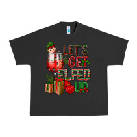 Pigment Black Let's Get Elfed Up Christmas Urban Heavy Tee - BundleAndBundleShop