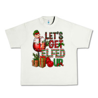 Pistachio Let's Get Elfed Up Christmas Urban Heavy Tee - BundleAndBundleShop