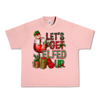 Salmon Let's Get Elfed Up Christmas Urban Heavy Tee - BundleAndBundleShop