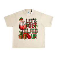 Sandshell Let's Get Elfed Up Christmas Urban Heavy Tee - BundleAndBundleShop