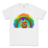 White LGBTQ Pride Gnome Rainbow Classic Tee - BundleAndBundleShop