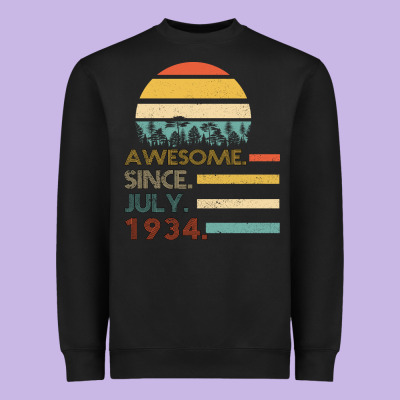 Awesome Since July 1934 Heavyweight Sweatshirt Designed By Bettercallsaul
