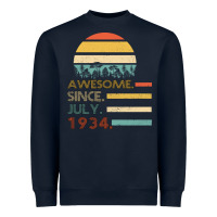 Navy Awesome Since JULY 1934 Heavyweight Sweatshirt - Bettercallsaul