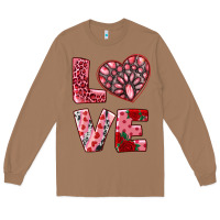 Toasted Coconut love with pink gemstone Long Sleeve Tee - RanaPortraitStore