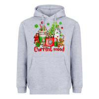 Heather Grey current mood christmas Heavyweight Hoodie - OliviaCreatesArt