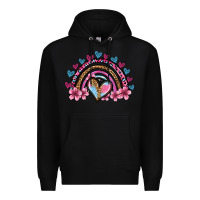 Black valentine's day rainbow heart olivia Premium Hoodie - OliviaCreatesArt