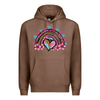 Chestnut valentine's day rainbow heart olivia Premium Hoodie - OliviaCreatesArt