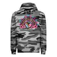 Slate Camo valentine's day rainbow heart olivia Premium Hoodie - OliviaCreatesArt