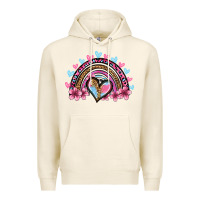 Tofu valentine's day rainbow heart olivia Premium Hoodie - OliviaCreatesArt