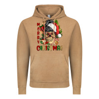 Vintage Camel Merry Christmas skeleton messy bun Vintage Hoodie - NancyCooperArtShop