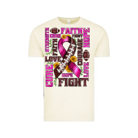 Vintage Arctic breast cancer american football ribbon love cure fight bbs Vintage Tee - BundleAndBundleShop