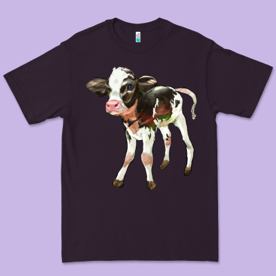 Holstein Calf Premium Tee Designed By Lillyallendesigns