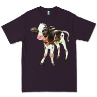Plum Holstein Calf Premium Tee - LillyAllenDesigns