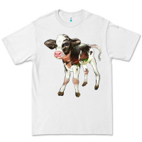 White Holstein Calf Premium Tee - LillyAllenDesigns