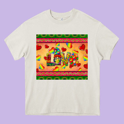 Autism Awareness Love Heavy Core Tee Designed By Barkaloodesign