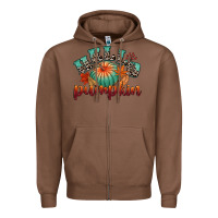 Chestnut hello pumpkin Zipper Hoodie - CowGirlArtShop