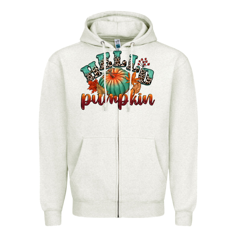Hello Pumpkin Zipper Hoodie by CowGirlArtShop | Teevron