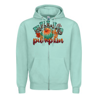 Seafoam hello pumpkin Zipper Hoodie - CowGirlArtShop