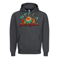 Smoke hello pumpkin Zipper Hoodie - CowGirlArtShop