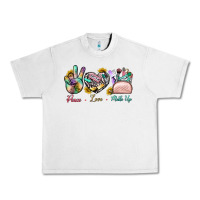 Lunar Rock Peace Love Make Up Urban Heavy Tee - BundleAndBundleShop