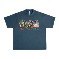 Midnight Navy Peace Love Make Up Urban Heavy Tee - BundleAndBundleShop
