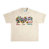 Sandshell Peace Love Make Up Urban Heavy Tee - BundleAndBundleShop