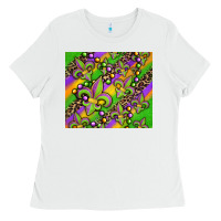White mardi gras carnival fleur de lis Ladies Tee - Jasminsmagicworld