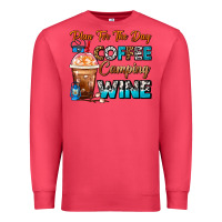 Cardinal Plan For The Day Coffee Camping Wine Frappe Coffee Premium Sweatshirt - FaDigitalArtStudio
