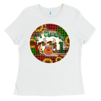 White it's Christmas y'all reindeer Christmas Ladies Tee - Jasminsmagicworld