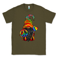 Army Green LGBTQ+ Pride Gnome With Candy Classic Tee - BundleAndBundleShop