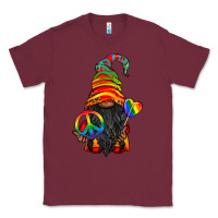 Burgundy LGBTQ+ Pride Gnome With Candy Classic Tee - BundleAndBundleShop