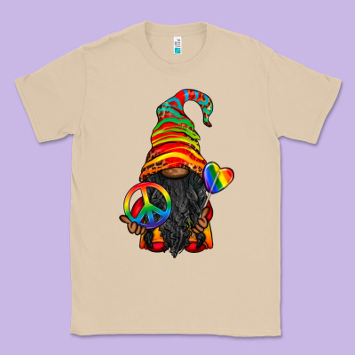 Lgbtq+ Pride Gnome With Candy Classic Tee Designed By Bundleandbundleshop