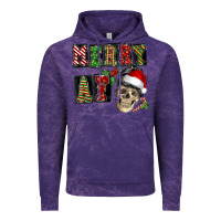 Cloud Purple Merry af skeleton messy bun Vintage Hoodie - NancyCooperArtShop