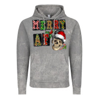 Cloud Rock Merry af skeleton messy bun Vintage Hoodie - NancyCooperArtShop