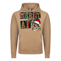 Vintage Coffee Merry af skeleton messy bun Vintage Hoodie - NancyCooperArtShop
