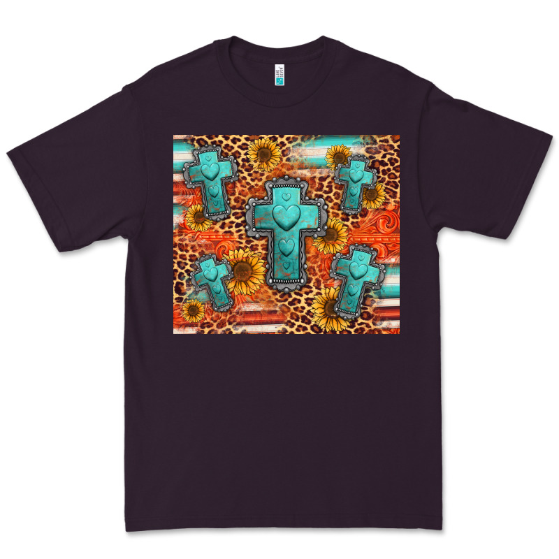 Turquoise Cross Pattern Premium Tee by Jasminsmagicworld | Teevron
