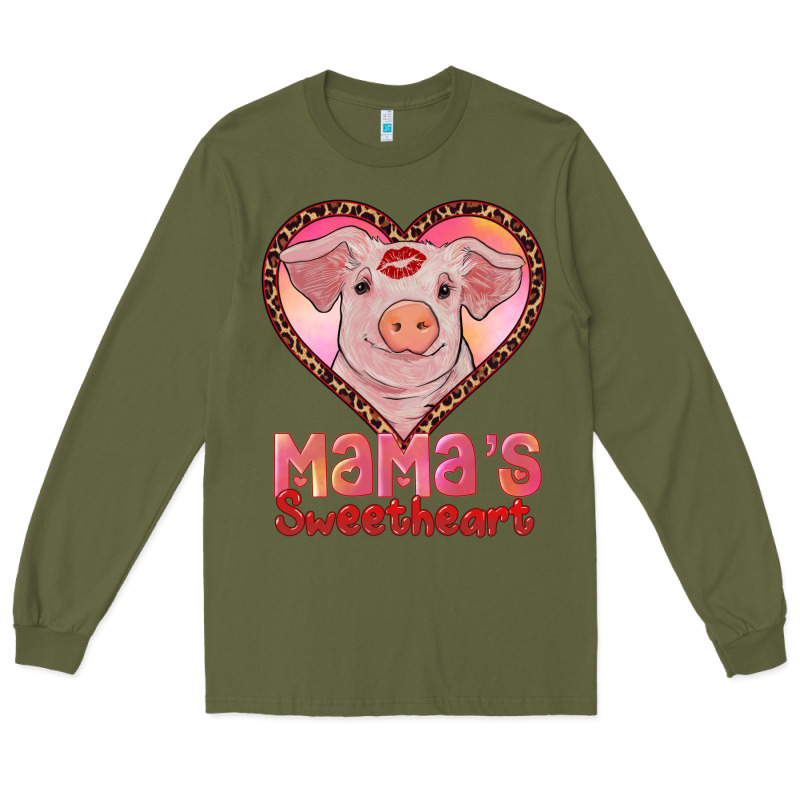 Mamas Sweetheart Baby Pig Long Sleeve Tee by RanaPortraitStore | Teevron