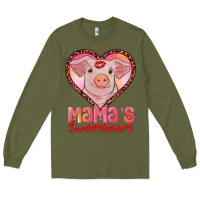 Army Green mamas sweetheart baby pig Long Sleeve Tee - RanaPortraitStore