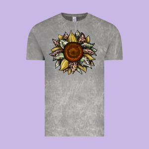 Sunflower Camouflage And Leopard 2 Vintage Tee Designed By Jahusdesignshop