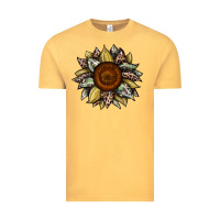 Vintage Mustard sunflower camouflage and leopard 2 Vintage Tee - JahusDesignShop