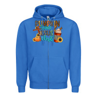 True Royal pumpkin spice and jesus christ Zipper Hoodie - CowGirlArtShop