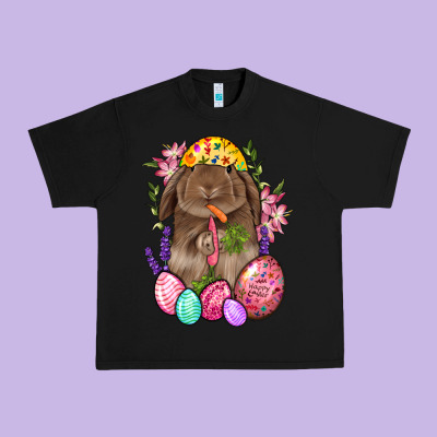 Rabbit And Carrot Easter Urban Heavy Tee Designed By Bundleandbundleshop