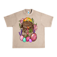 French Oak Rabbit And Carrot Easter Urban Heavy Tee - BundleAndBundleShop