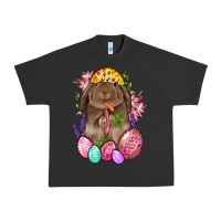 Pigment Black Rabbit And Carrot Easter Urban Heavy Tee - BundleAndBundleShop