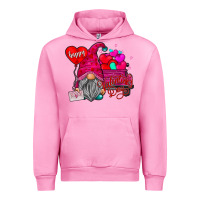 Fuchsia Pink happy valentine's day Urban Hoodie - CowhideDigitalArt