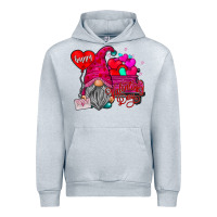 Heather Grey happy valentine's day Urban Hoodie - CowhideDigitalArt